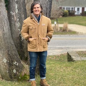 Distressed Canvas work wear jacket